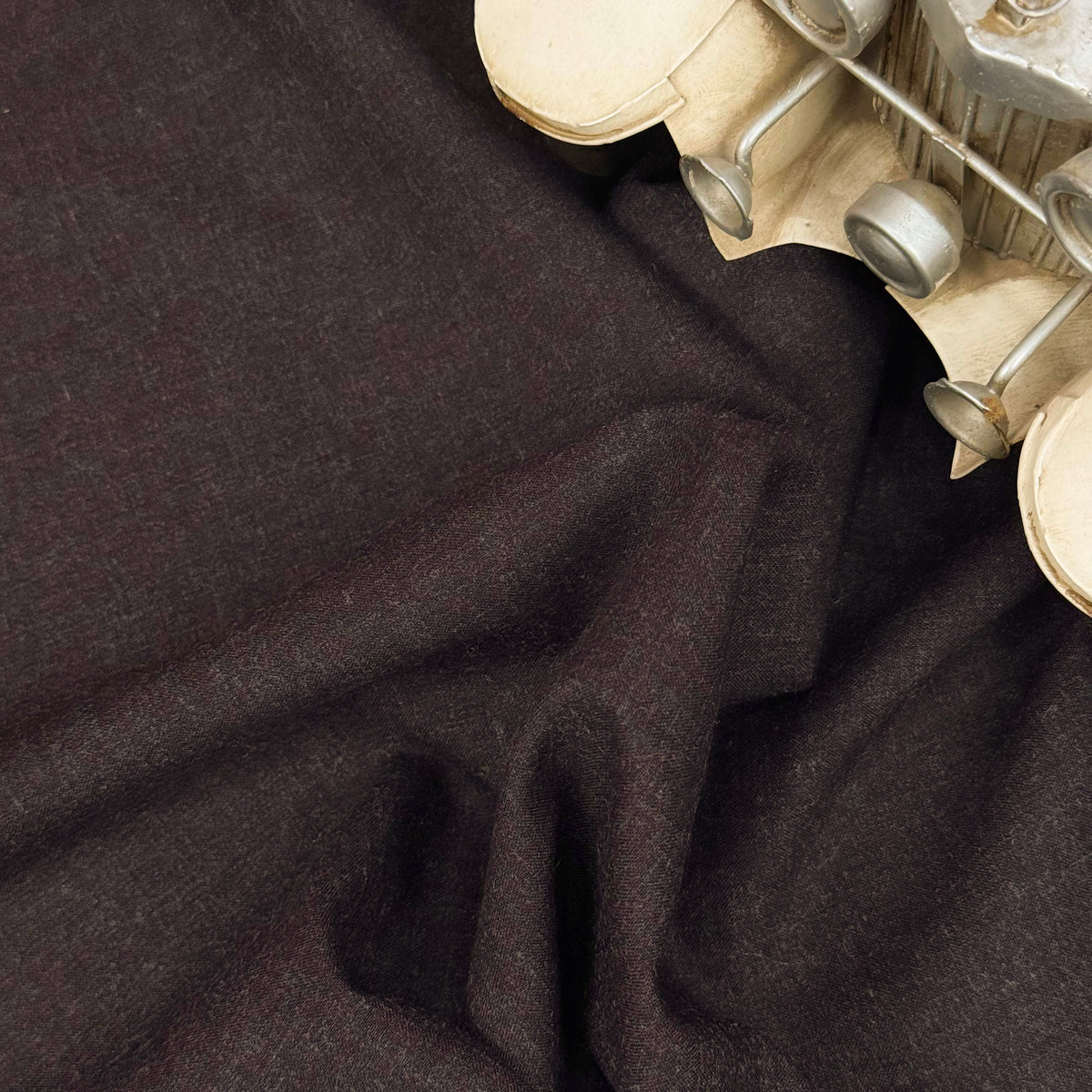 Plum Espresso | Tinka Vintage Twill | Winter Unstitched Fabric